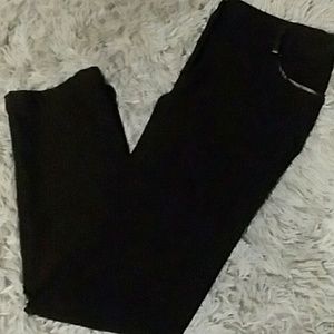 Black, Straight leg Pants